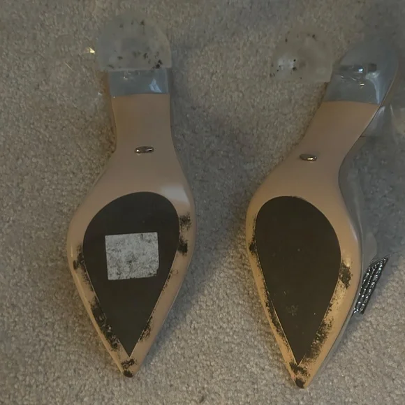 Tony Bianco Laos Heel in Clear Vinylite (9.5) 🦋 Butterfly Detail 🦋 - Picture 3 of 4